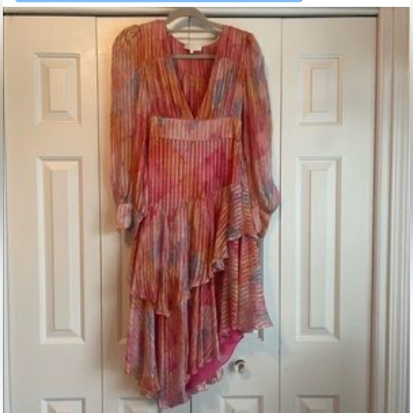LoveSharkFancy women Meridian silk dress size 0 tried on but NEVER won - Picture 3 of 4